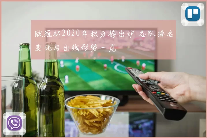 欧冠杯2020年积分榜出炉 各队排名变化与出线形势一览